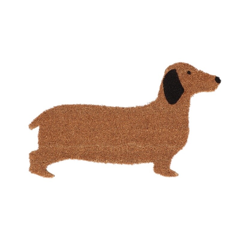 Deurmat teckel hond