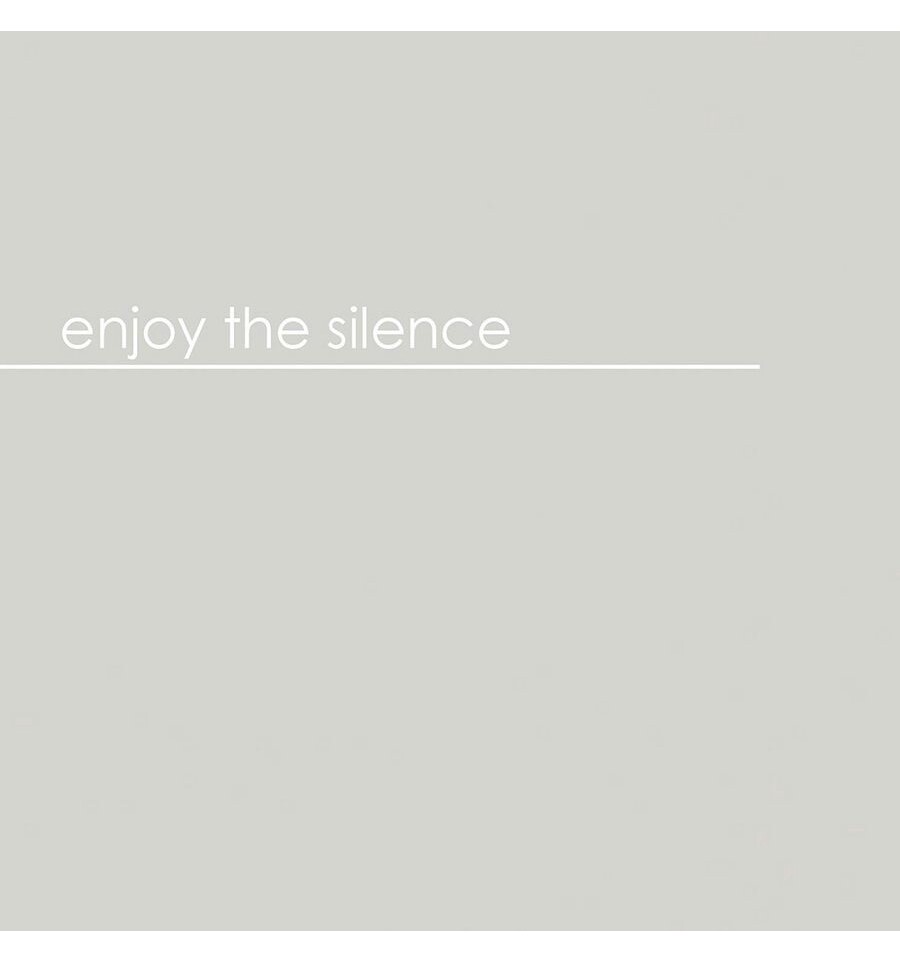 Servetten grijs &#39;Enjoy the silence&#39;