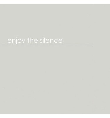 Servetten grijs 'Enjoy the silence'