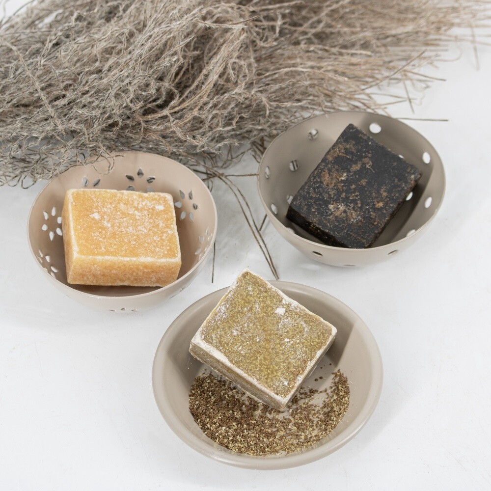 Metalen schaaltje rond · sand
