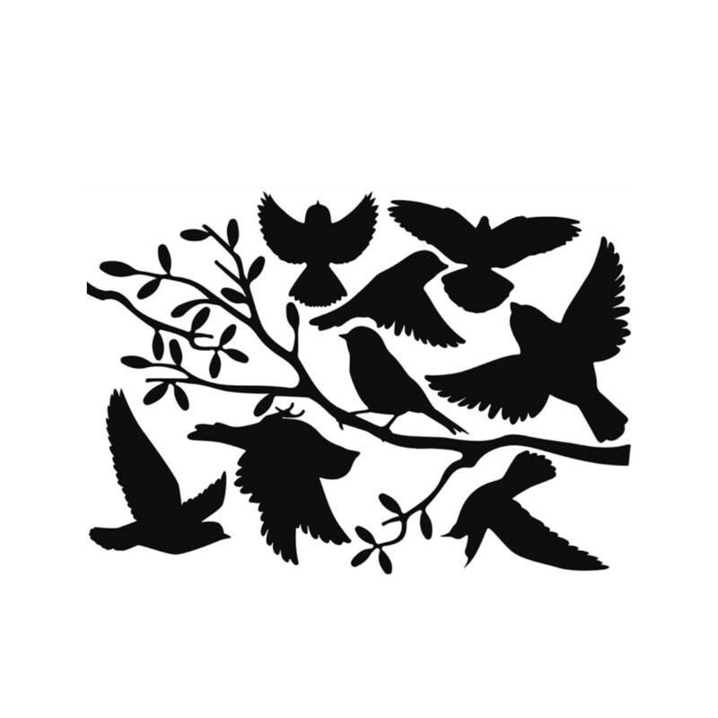 Raamstickers vogels op tak