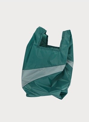 SUSAN BIJL The new shopping bag 'FOREVER' Pine & Grey Medium