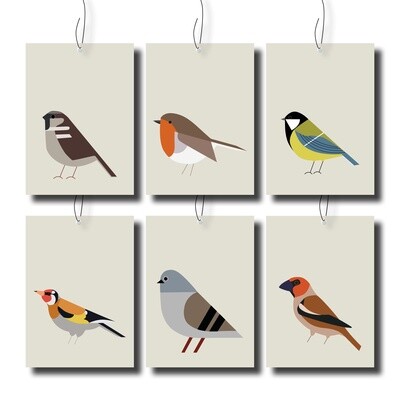 Gift tags vogels cadeau labels DIY