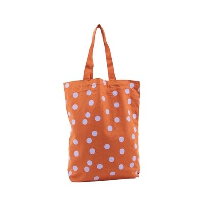 Katoenen tas polka dots rust