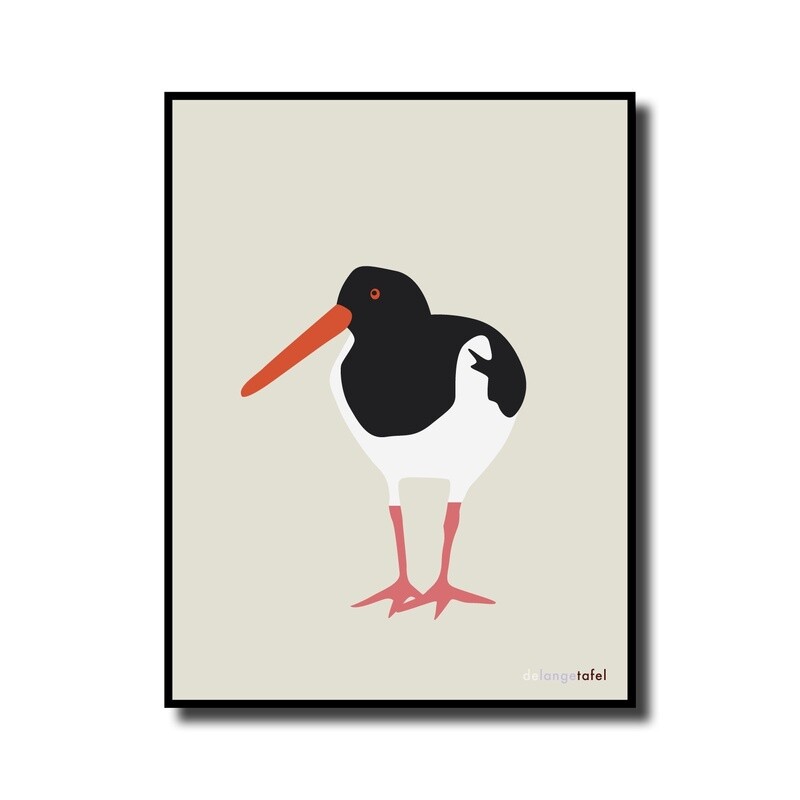 Print in lijst Scholekster