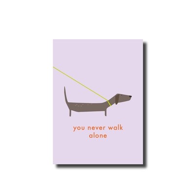 Ansichtkaart You never walk alone