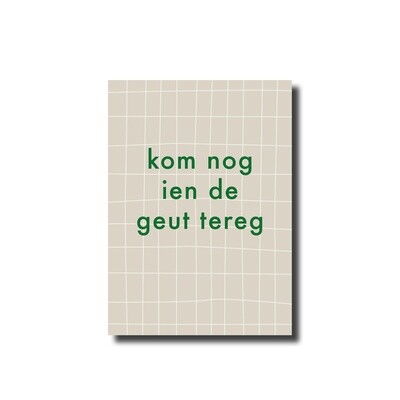 Ansichtkaart Nijmeegs dialect 'geut'