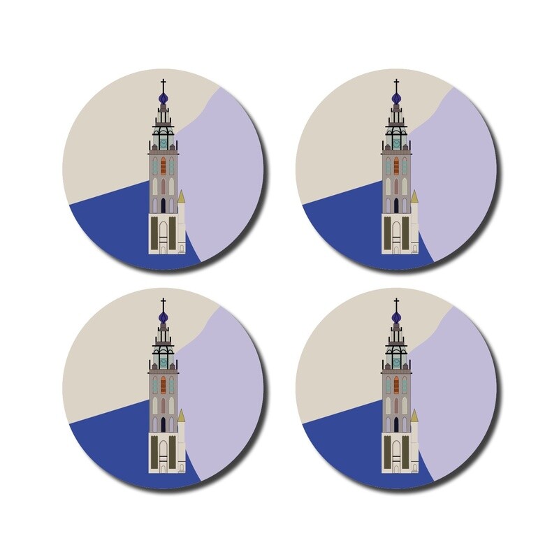 Onderzetters Stevenstoren · paars