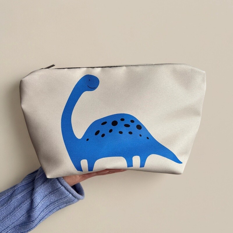 Toilettas · Blauwe dino