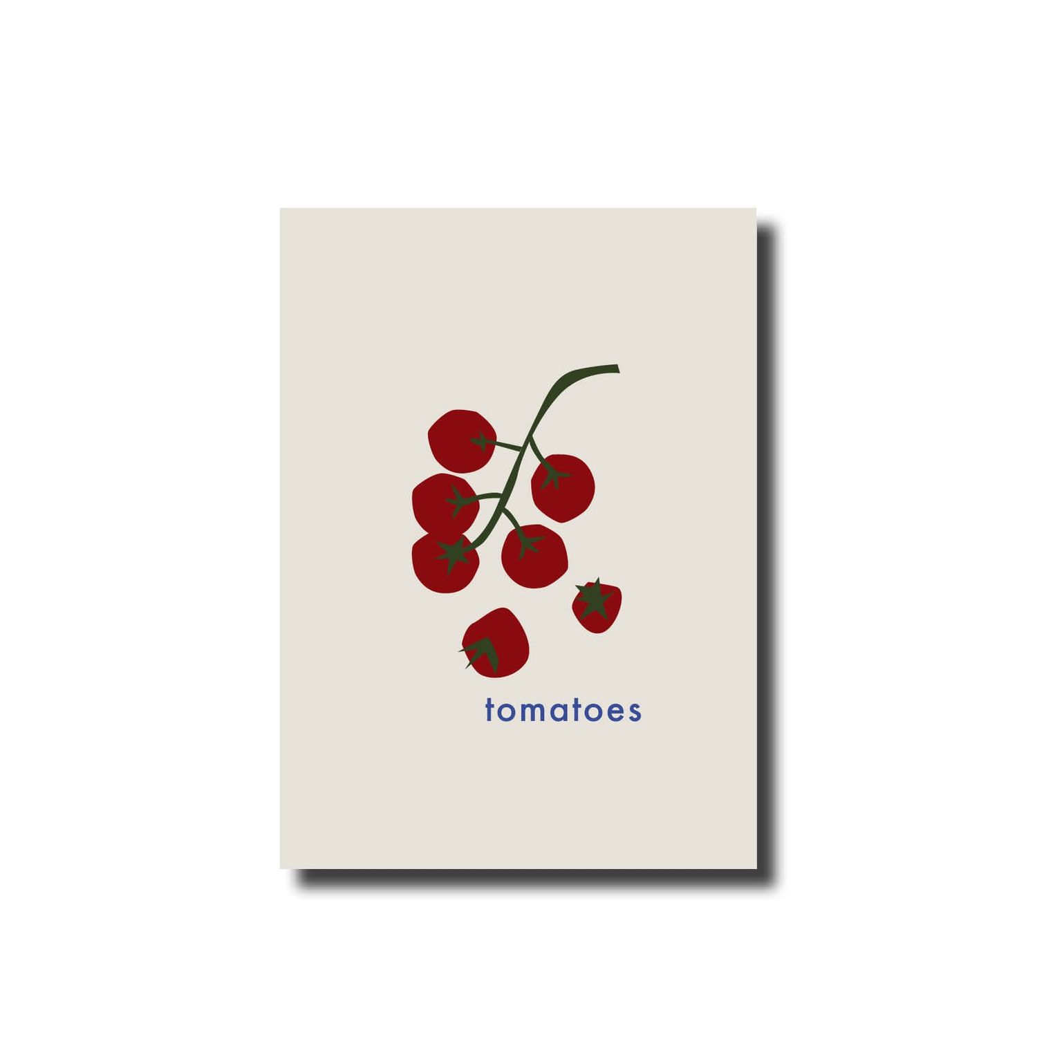 Ansichtkaart tomatoes