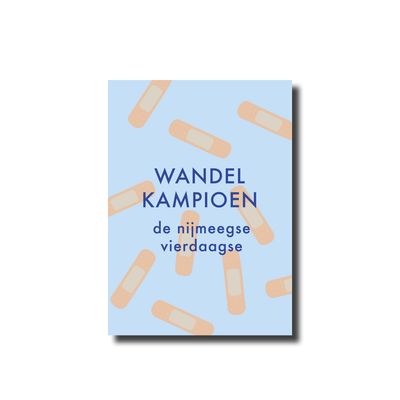 Ansichtkaart wandel kampioen Nijmeegse vierdaagse
