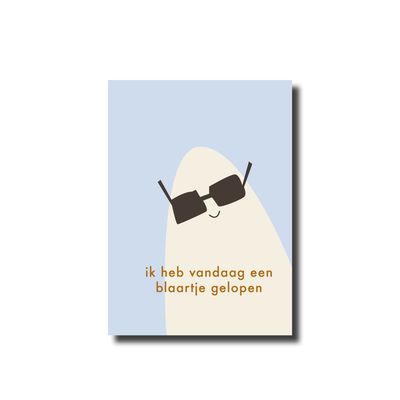 Ansichtkaart &#39;ik heb vandaag een blaartje gelopen&#39; Nijmeegse vierdaagse
