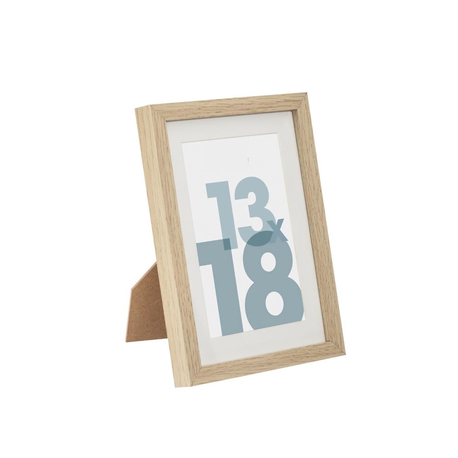 Fotolijst 13 x 18cm houtkleurig los