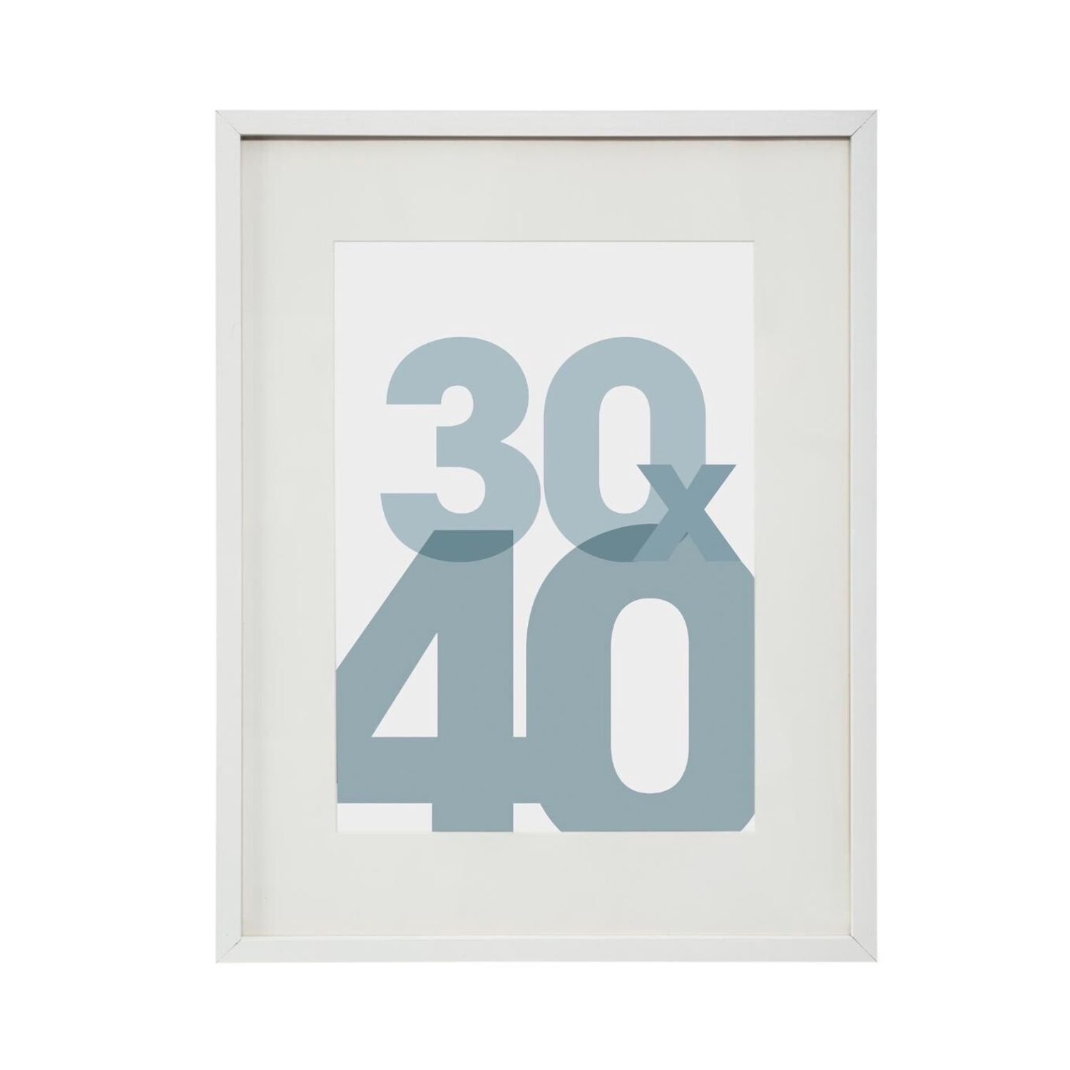 Fotolijst 30 x40 cm wit los
