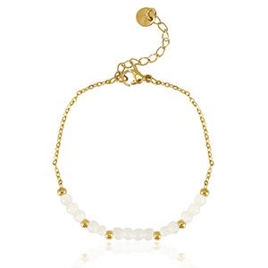 Armband gold stainless steel white-gold