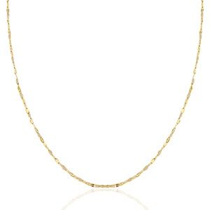 Ketting latte beige/gold epoxy stainless steel