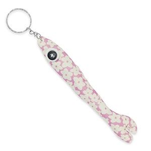 Sleutelhangers vis off white-lila