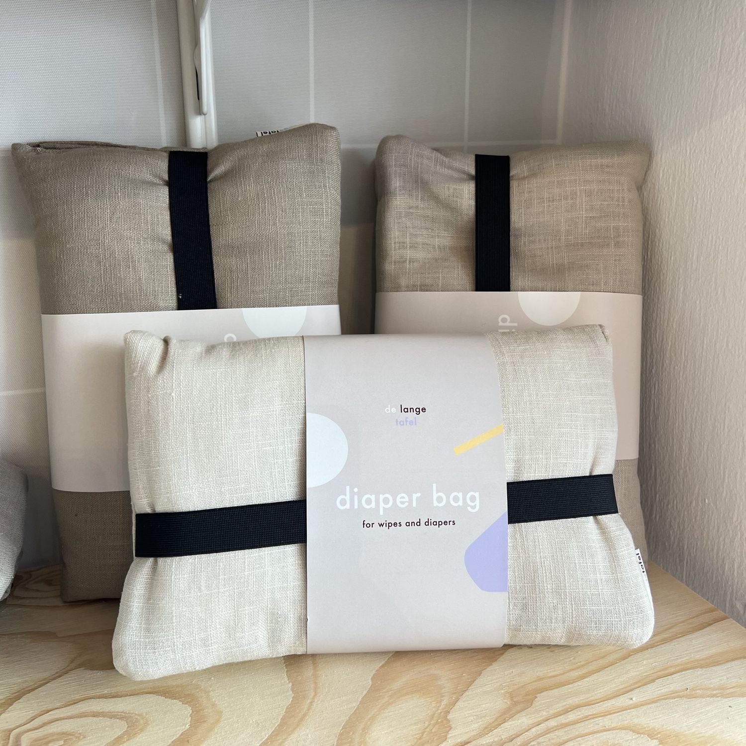 Diaper bag linnen - Studio noy.
