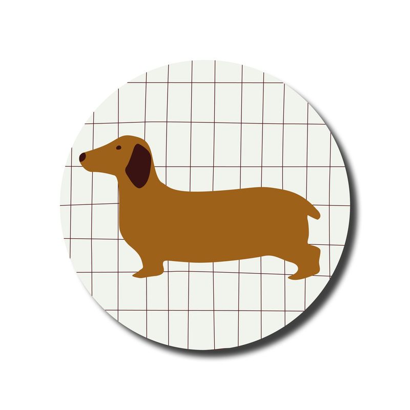 Wandcirkel Teckel Ø 30cm