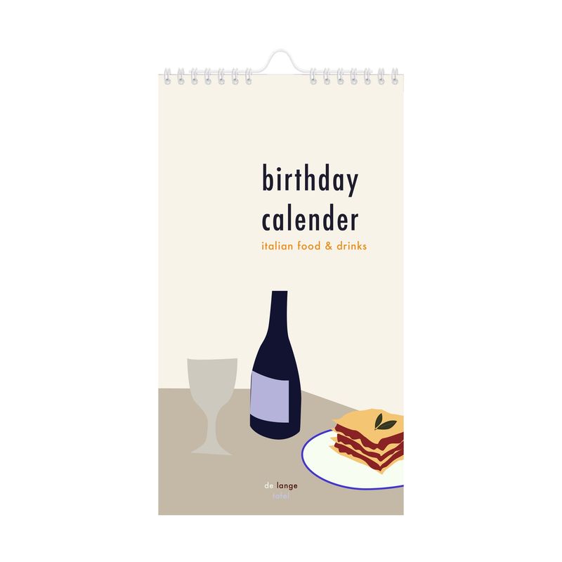 Birthday verjaardags- kalender 'Italië'