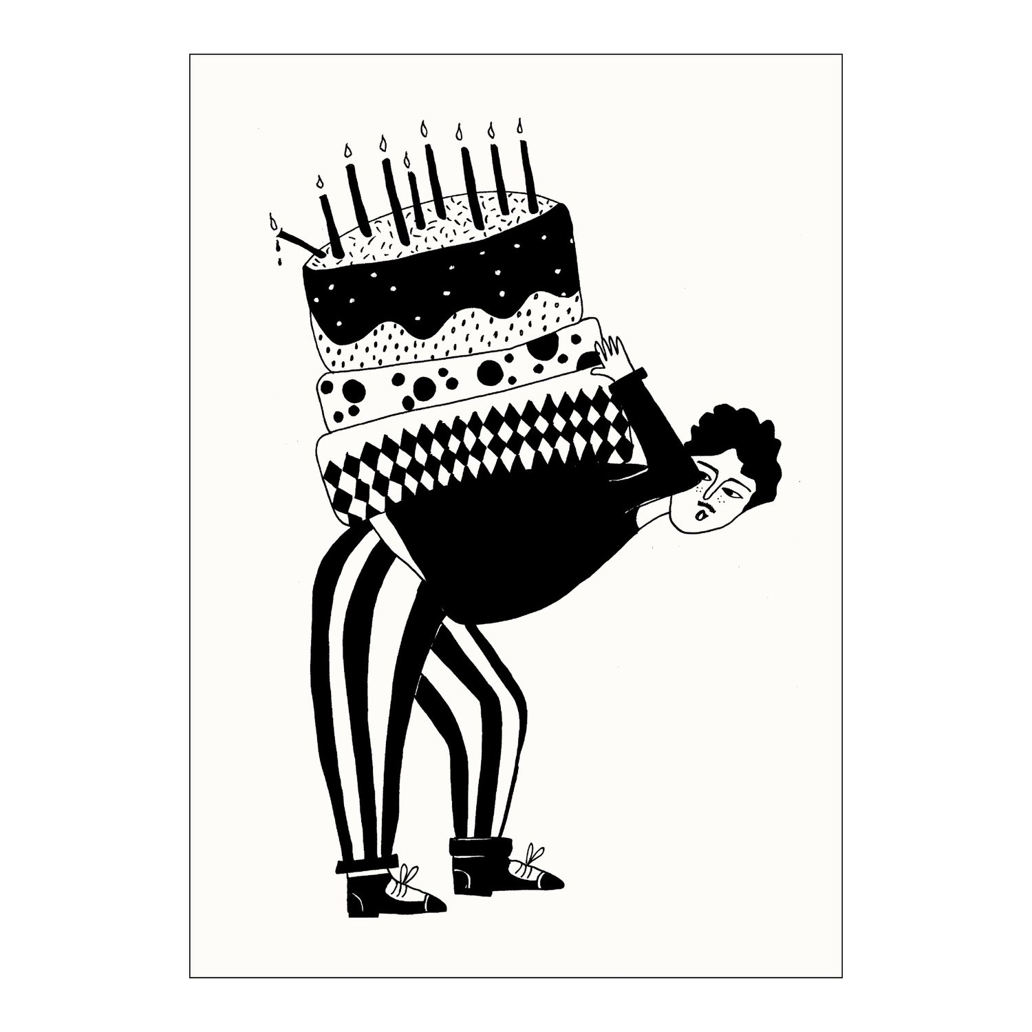Helen B ansichtkaart Birthday Cake