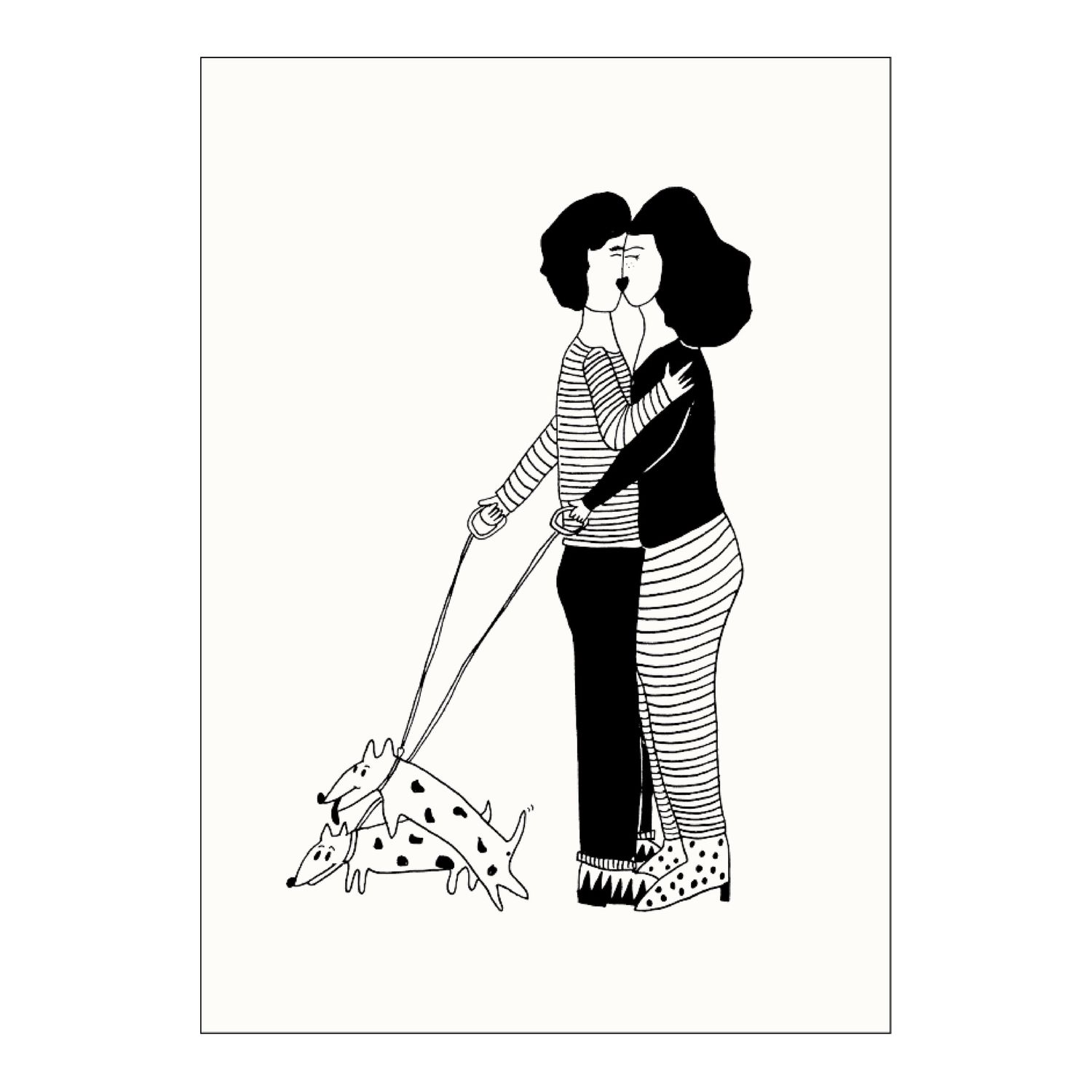 Helen B ansichtkaart Horny Dogs