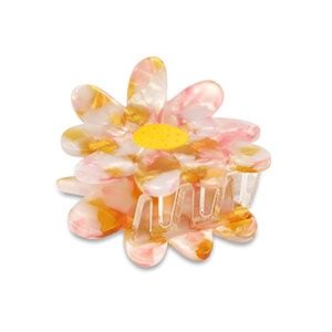 Haar klem flower Pink-gold