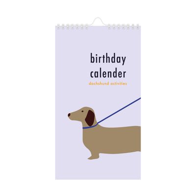Birthday verjaardags- kalender &#39;Teckel&#39;