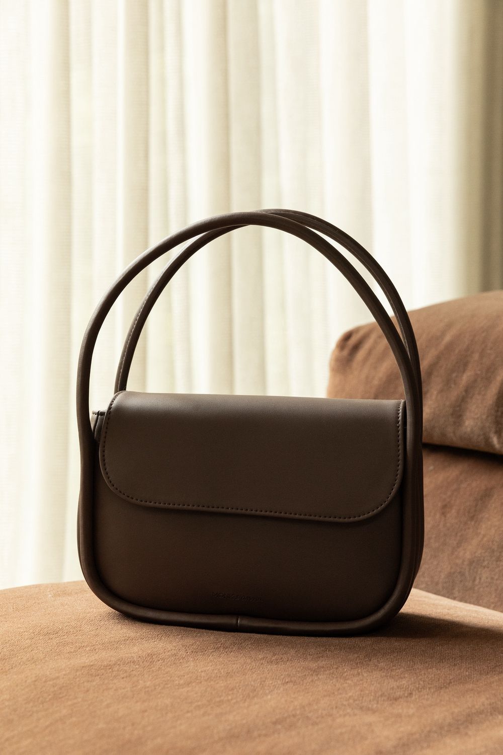Monk &amp; Anna · Masaki hand bag small - Dark wood