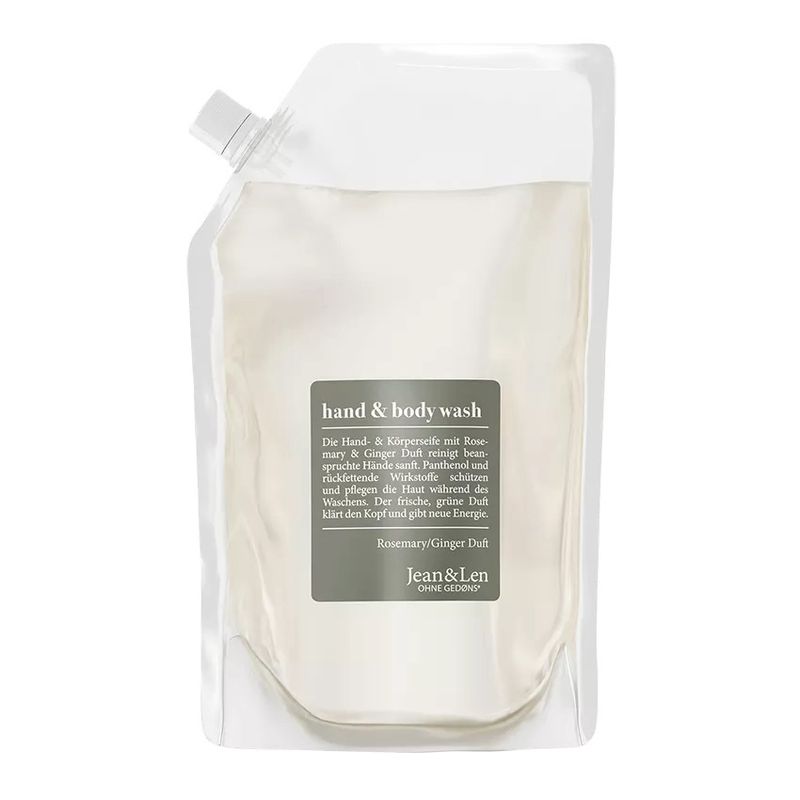 Hand &amp; Body wash Rozemarijn/gember navulverpakking 1,5 l