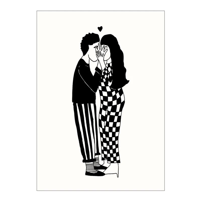 Helen B ansichtkaart secret kissers