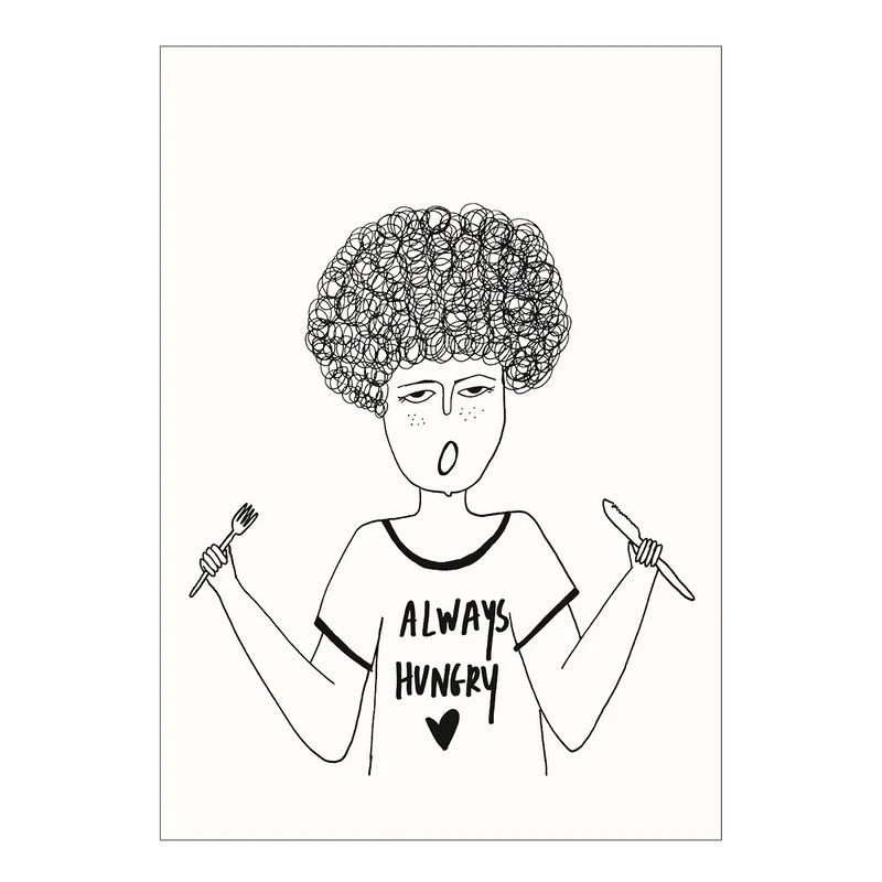 Helen B ansichtkaart  Always hungry Rita