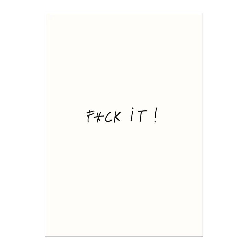 Helen B ansichtkaart F*ck it