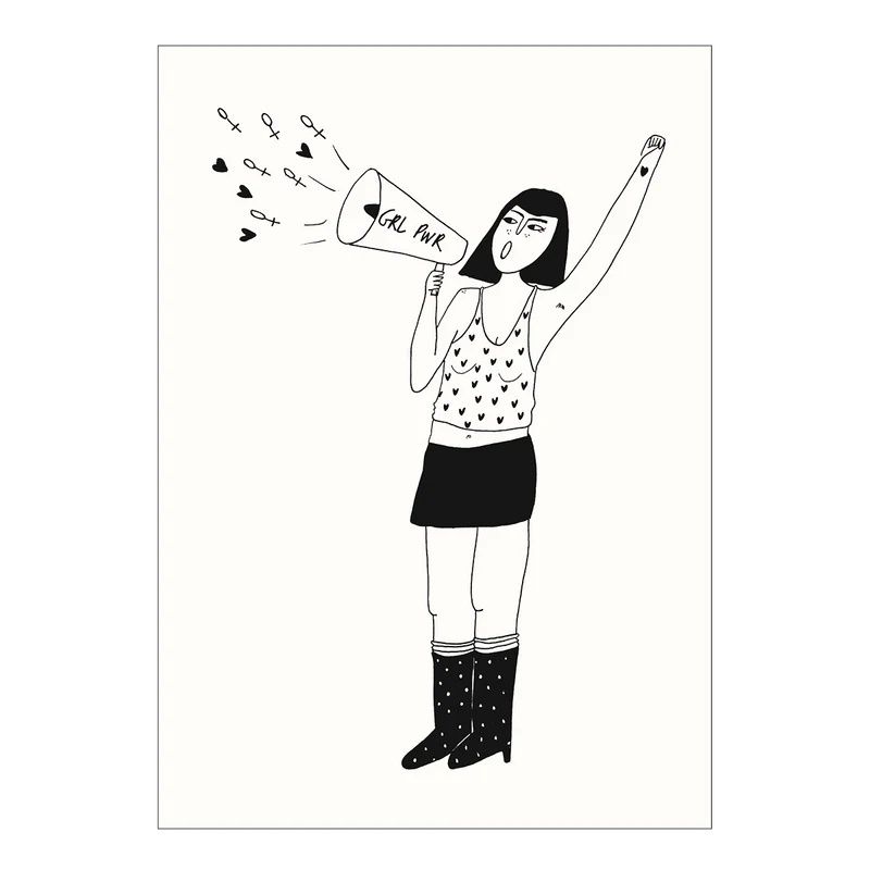 Helen B ansichtkaart Power to all women