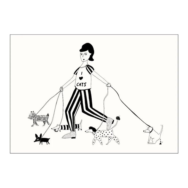 Helen B poster I love cats A4
