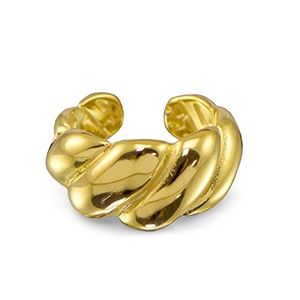 Ring stainless steel twisted