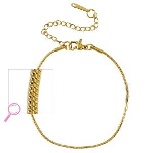 Armband snake gold rond small