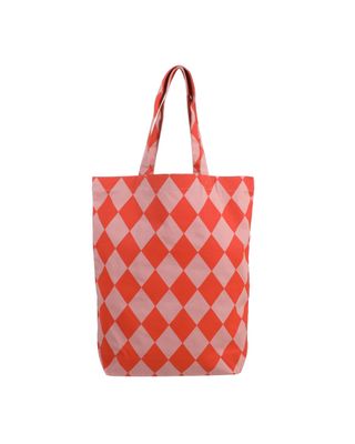 Katoenen tas · Diamond lichtroze/oranje