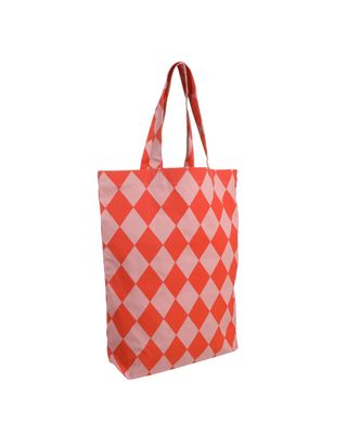 Katoenen tas · Diamond lichtroze/oranje