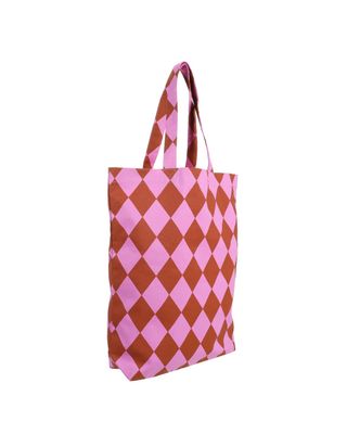 Katoenen tas · Diamond roze/roest