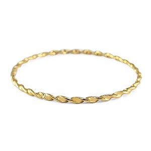 Bangle armband gold twisted