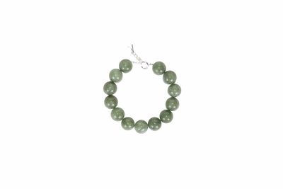 Armband verzilverd messing · peridoot