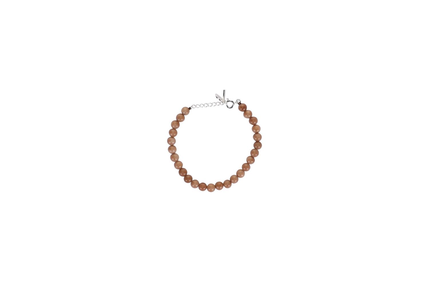 Armband verzilverd messing · sand