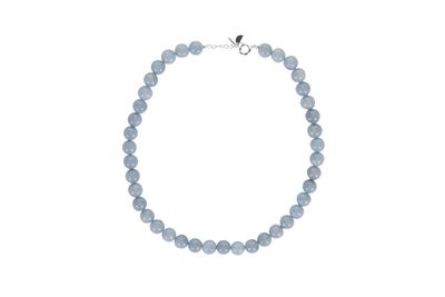 Ketting verzilverd messing · sky blue