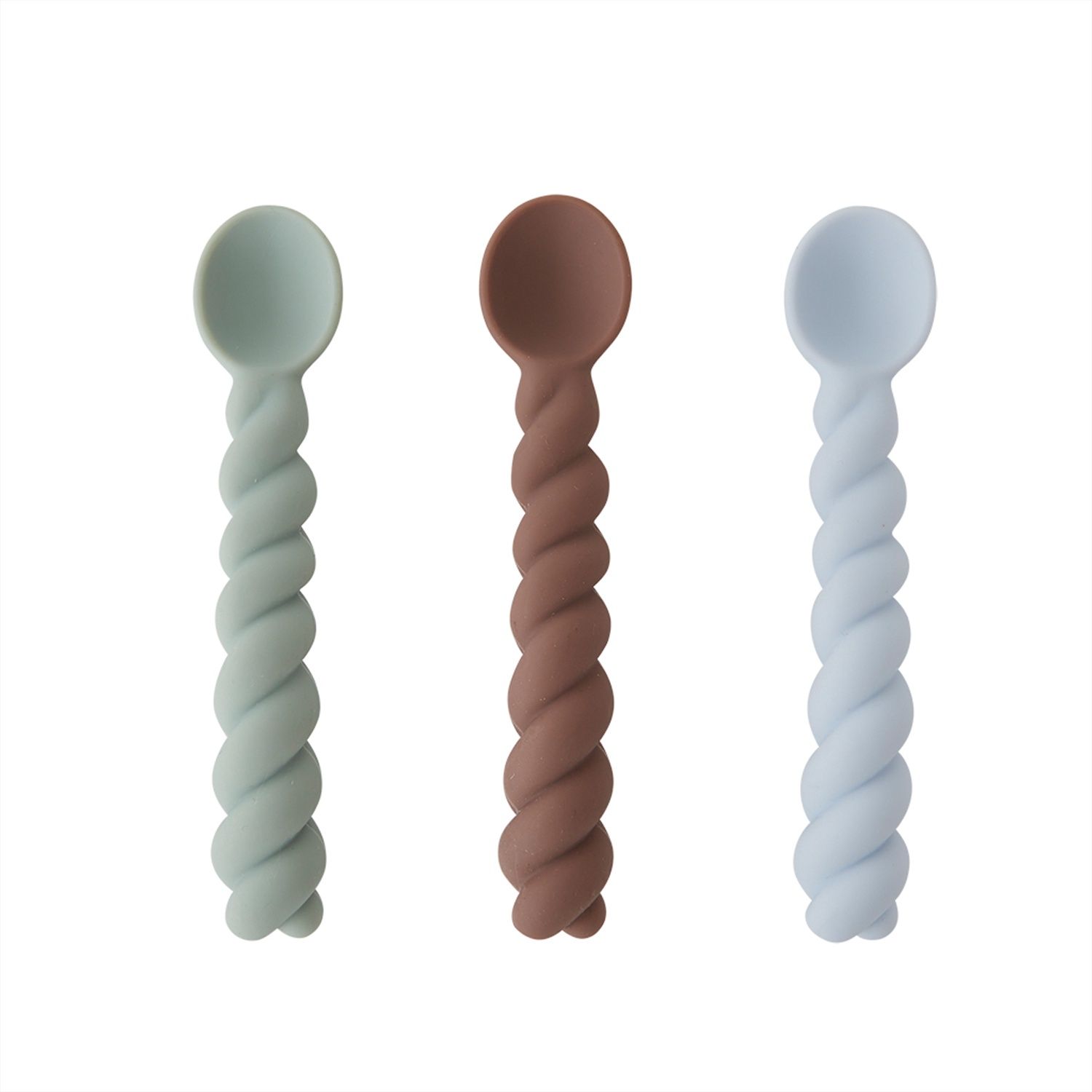 OYOY Mellow lepel - mint / brown / blue