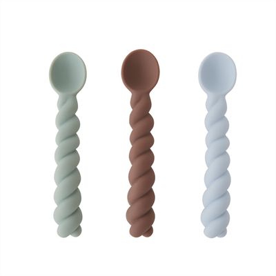 OYOY Mellow lepel - mint / brown / blue
