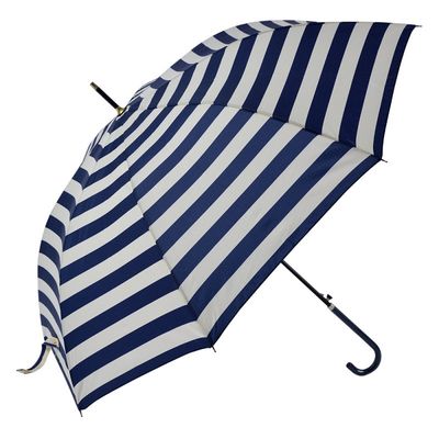 Paraplu volwassenen blauw gestreept