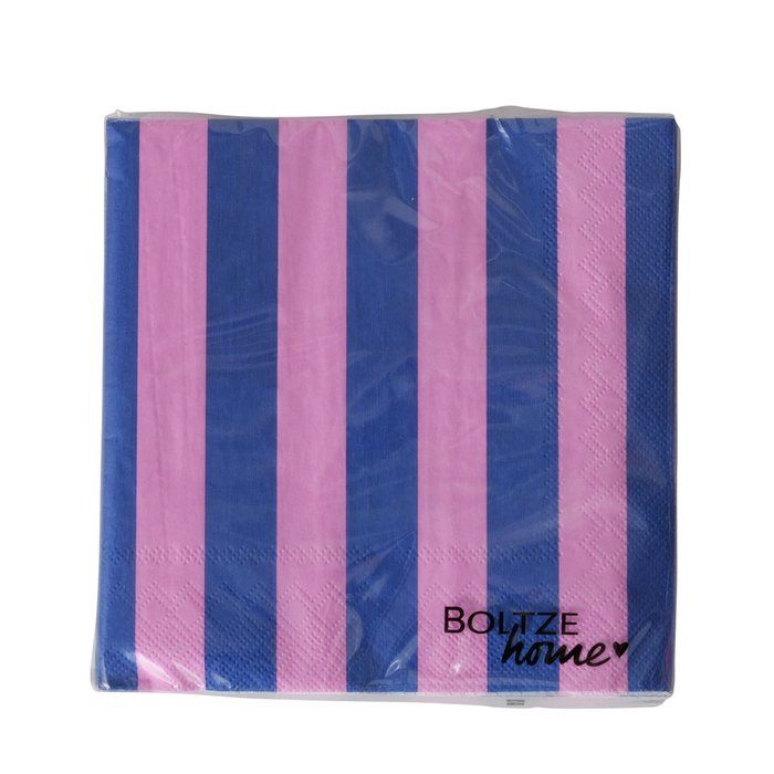 Servetten papier · blauw/roze