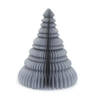 Honeycomb boom vouwboom grijs/zilver · glitter 30 cm