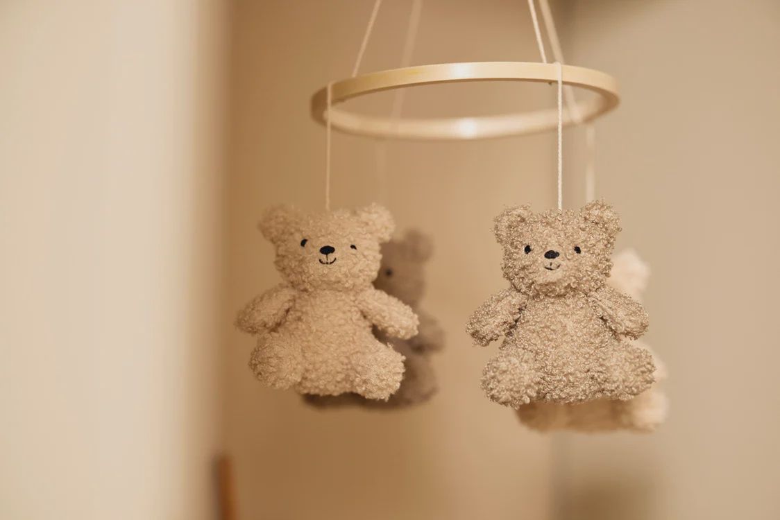 Jollein · Baby Mobiel Teddy Bear Naturel/Olive Green